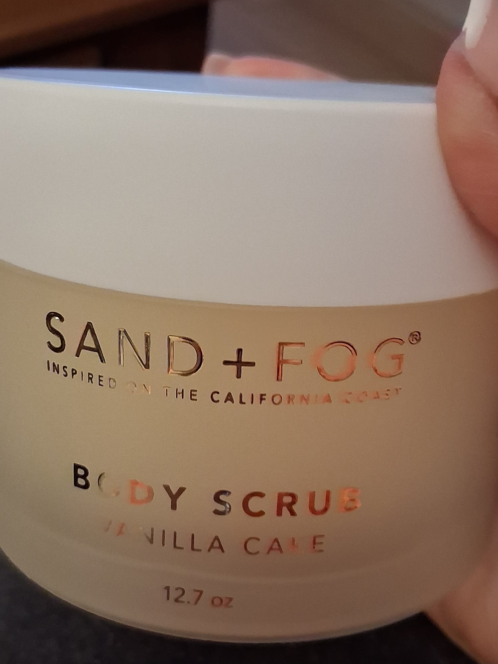 Sand & Fog Vanilla Cake Body Scrub — Cream Exfoliant